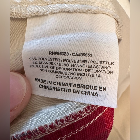 Nike Golf Dri-Fit Pants Men's 36x30 Tan Beige Lightweight Plaid Details Trim - Picture 5 of 10